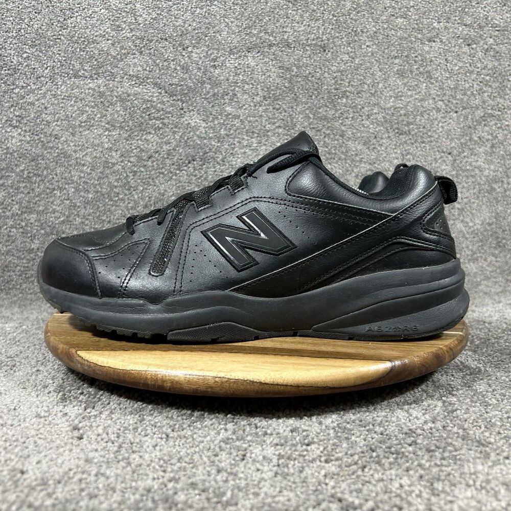 New Balance 608 V5 MX608AB5 Mens Size 12.5 4E Black Leather Walking Shoes Used - Picture 6 of 13